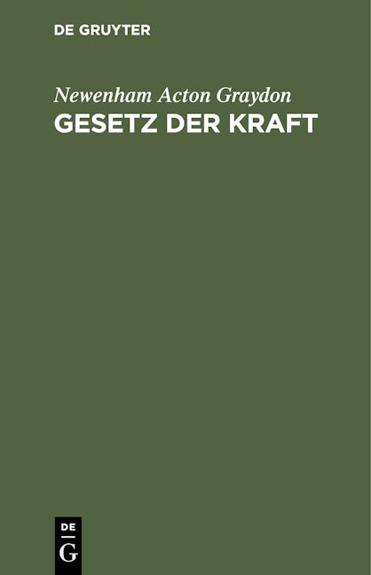 Gesetz der Kraft