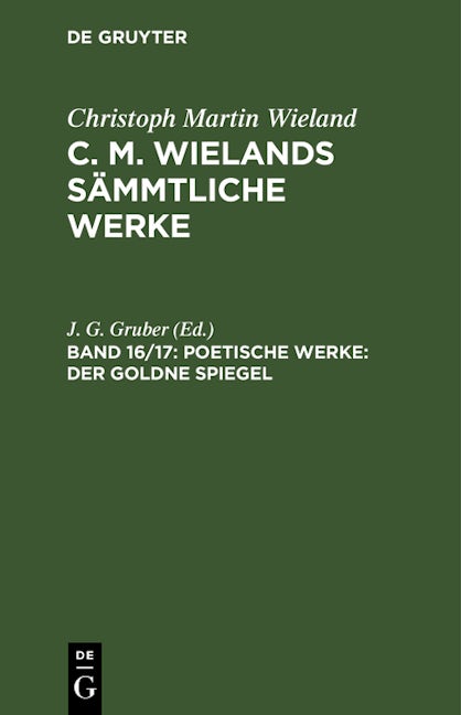 Poetische Werke: Der goldne Spiegel