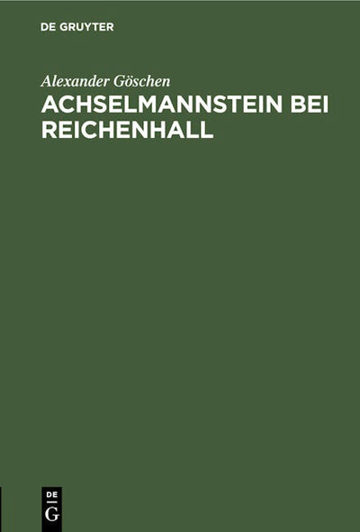 Achselmannstein bei Reichenhall