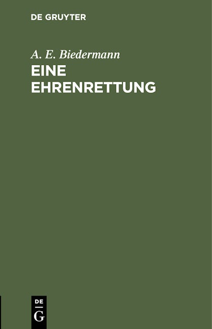 Eine Ehrenrettung