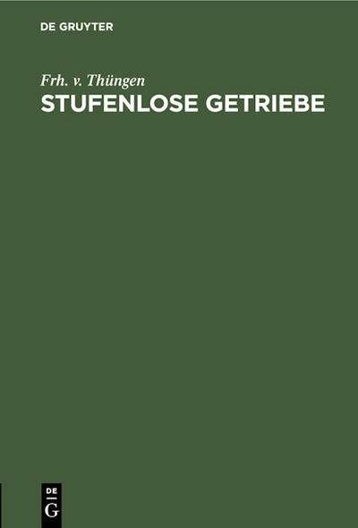 Stufenlose Getriebe