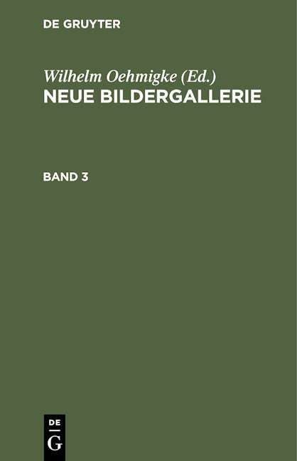 Neue Bildergallerie. Band 3