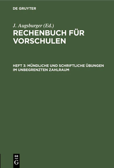 Mündliche und schriftliche Übungen im unbegrenzten Zahlraum