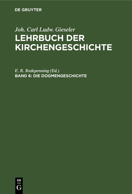 Die Dogmengeschichte