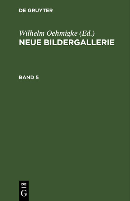 Neue Bildergallerie. Band 5