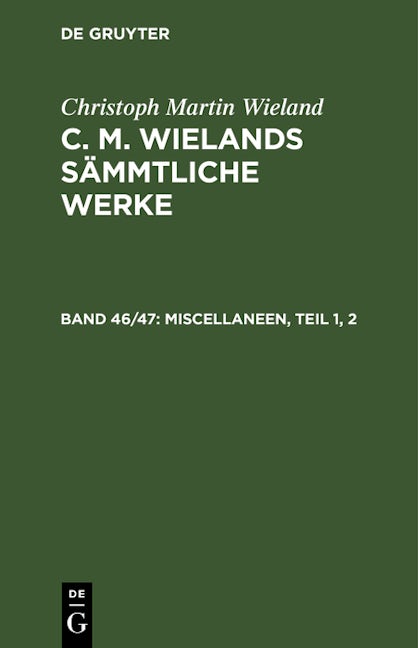 Miscellaneen, Teil 1, 2