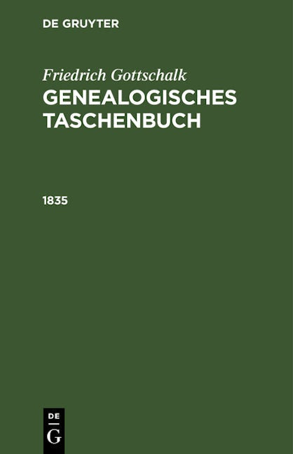 Book cover image for 1835 ISBN: 9783112465271