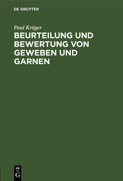 Beurteilung und Bewertung von Geweben und Garnen