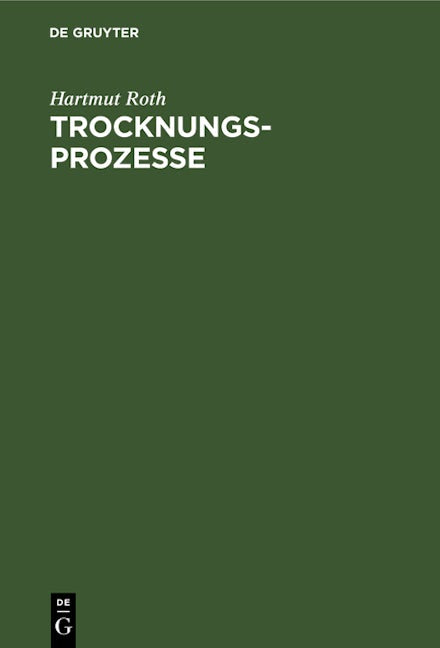 Trocknungsprozesse