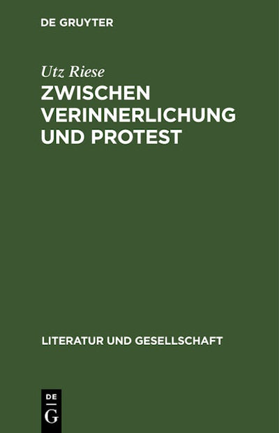 Zwischen Verinnerlichung und Protest
