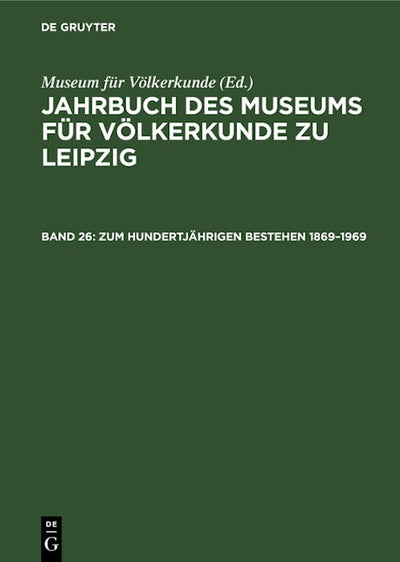 Zum hundertjährigen Bestehen 1869–1969