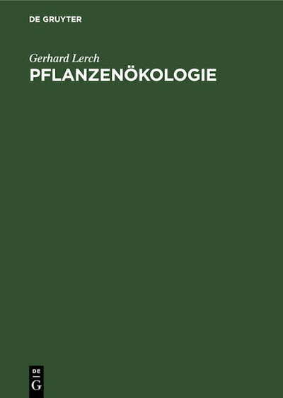 Pflanzenökologie