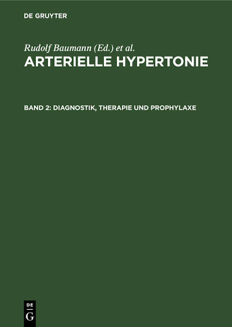 Diagnostik, Therapie und Prophylaxe