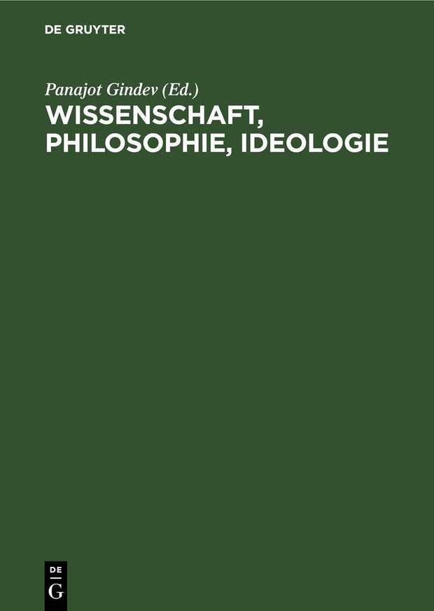 Cover image for Wissenschaft, Philosophie, Ideologie, isbn: 9783112478912
