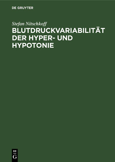 Blutdruckvariabilität der Hyper- und Hypotonie