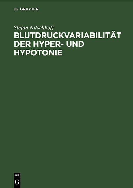 Blutdruckvariabilität der Hyper- und Hypotonie