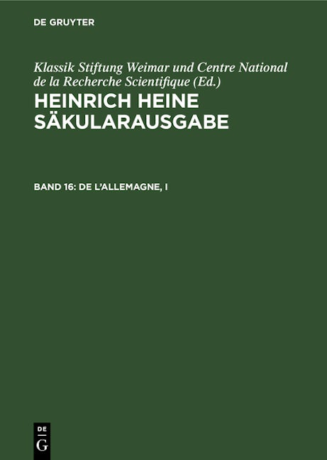 De l’Allemagne, I
