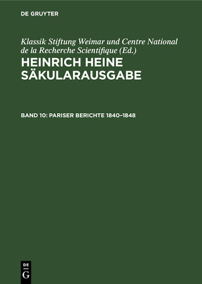 Pariser Berichte 1840–1848