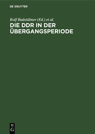 Die DDR in der Übergangsperiode