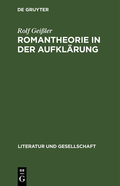 Romantheorie in der Aufklärung