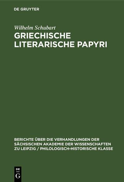 Griechische literarische Papyri