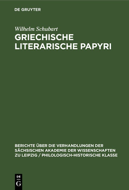 Griechische literarische Papyri