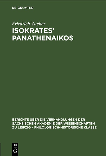 Isokrates’ Panathenaikos