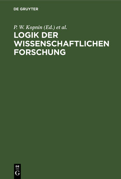 Logik der wissenschaftlichen Forschung