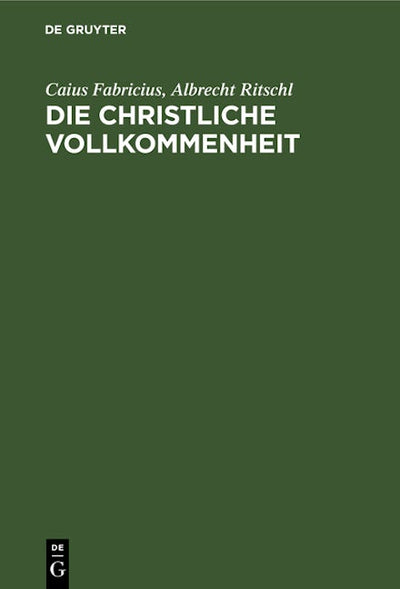 Die christliche Vollkommenheit