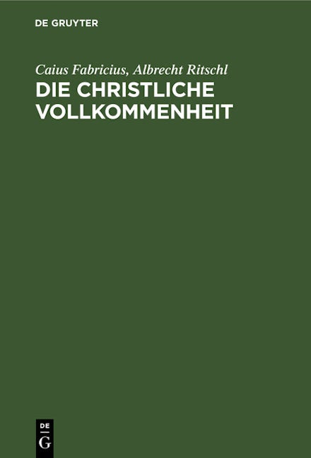 Die christliche Vollkommenheit