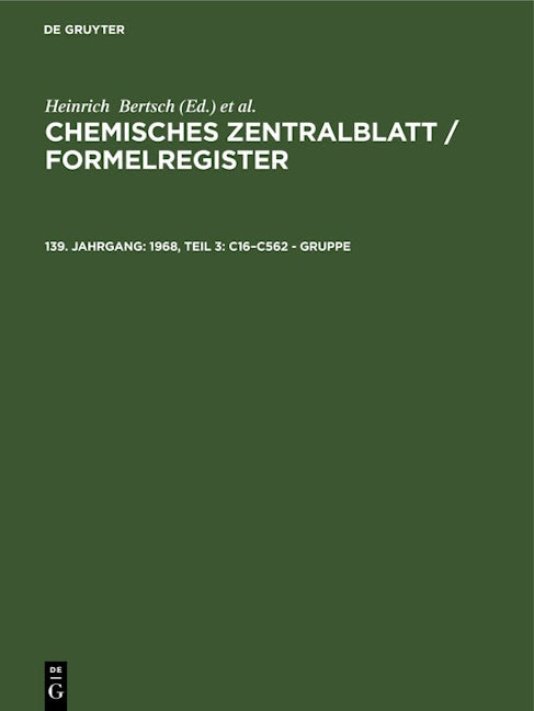 1968, Teil 3: C16–C562 - Gruppe