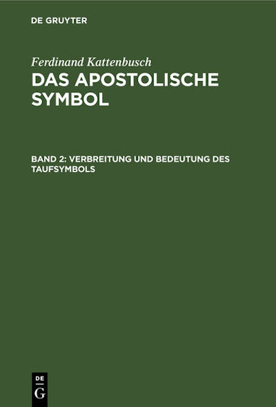 Verbreitung und Bedeutung des Taufsymbols