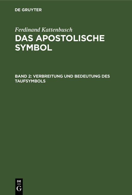 Verbreitung und Bedeutung des Taufsymbols