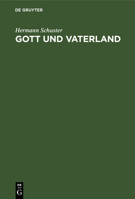 Gott und Vaterland