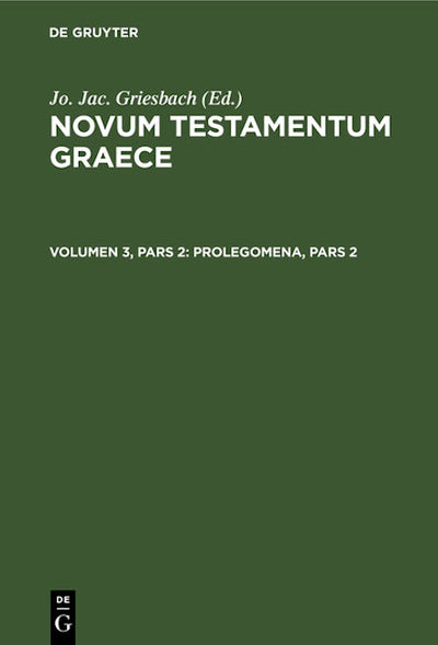 Prolegomena, Pars 2