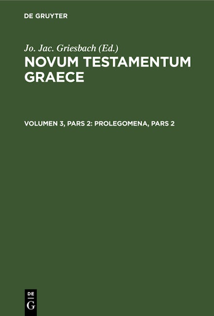 Prolegomena, Pars 2