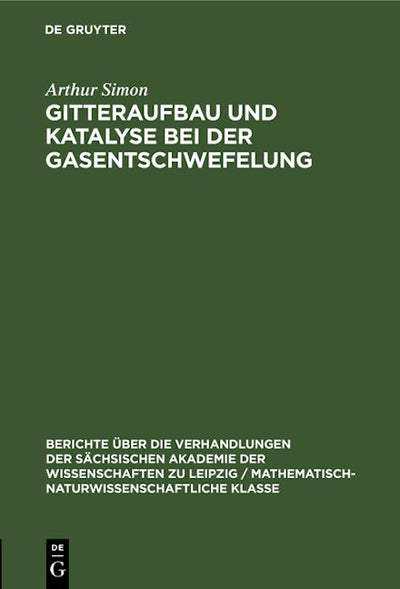 Gitteraufbau und Katalyse bei der Gasentschwefelung
