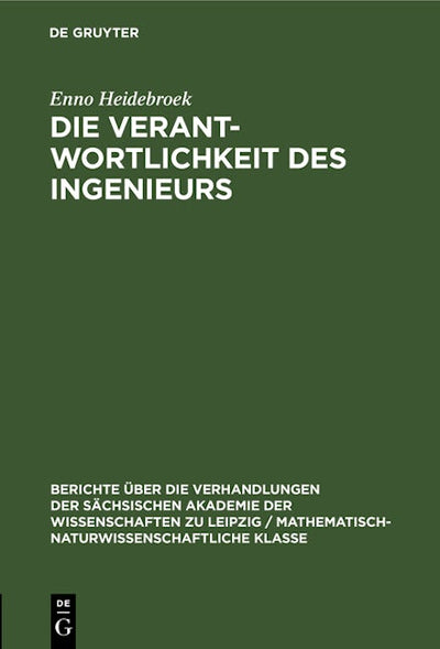 Die Verantwortlichkeit des Ingenieurs