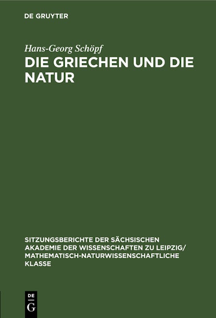 Die Griechen und die Natur