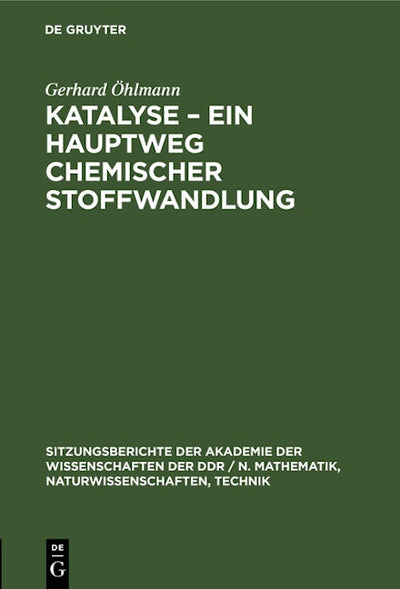 Katalyse – Ein Hauptweg chemischer Stoffwandlung