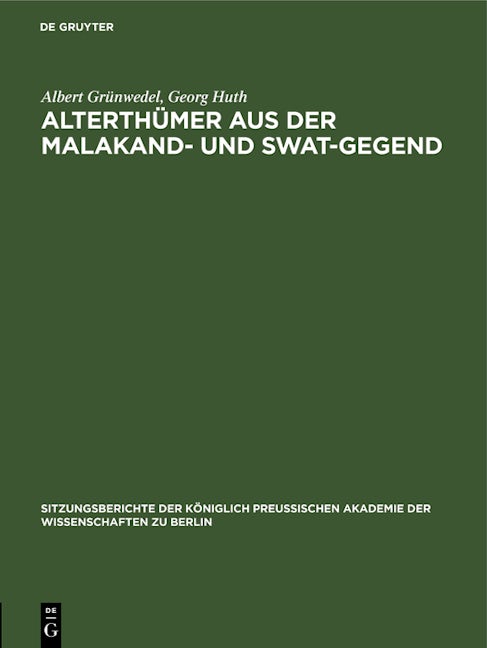 Alterthümer aus der Malakand- und Swat-Gegend