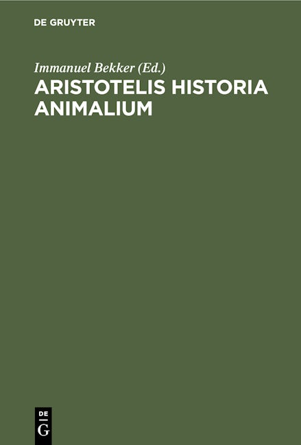 Aristotelis Historia Animalium