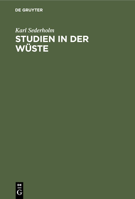 Studien in der Wüste
