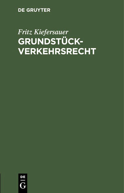 Grundstückverkehrsrecht