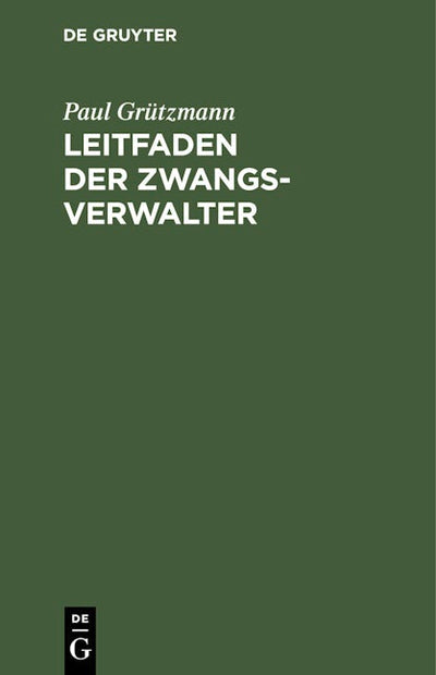Leitfaden der Zwangsverwalter