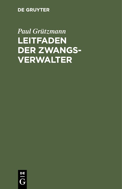 Leitfaden der Zwangsverwalter
