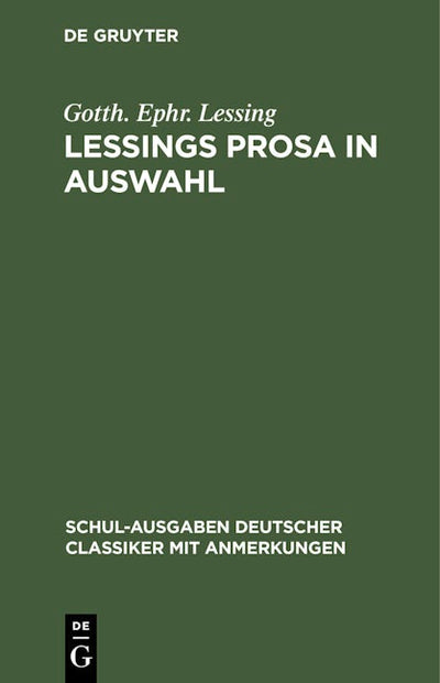 Lessings Prosa in Auswahl
