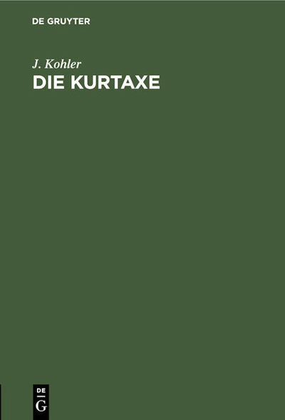 Die Kurtaxe