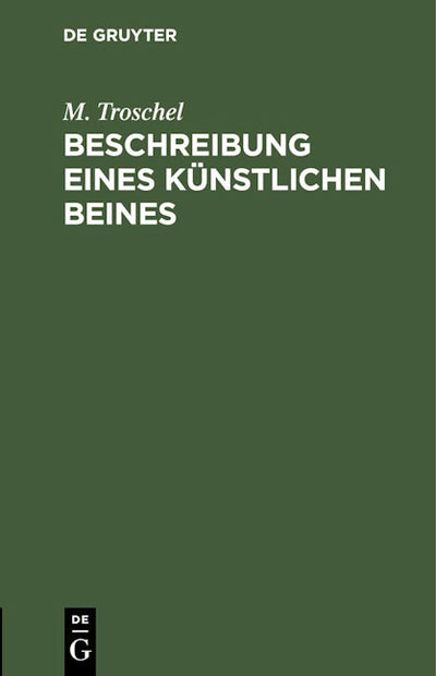 Beschreibung eines künstlichen Beines