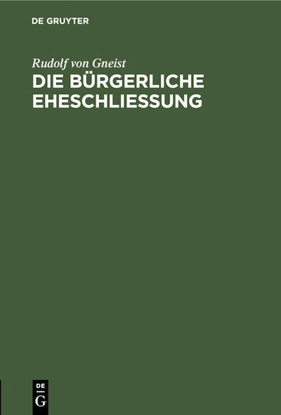 Die bürgerliche Eheschließung